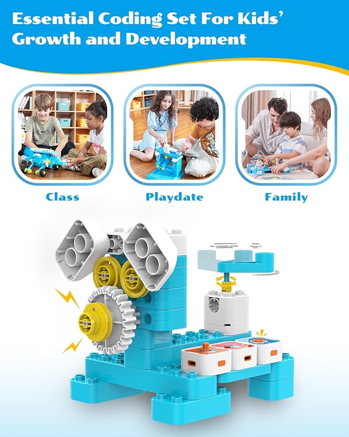 WhalesBot A7 36-in-1 Kids Coding & RC Robot Kit, 160+ Piece Educational - Image 7