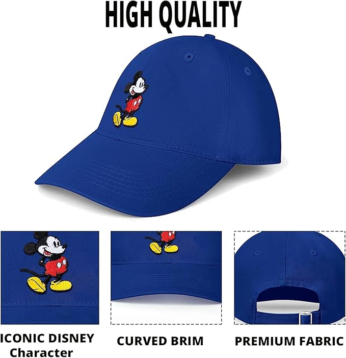 Disney Adult Baseball Cap, Mickey Mouse Adjustable Dad Hat