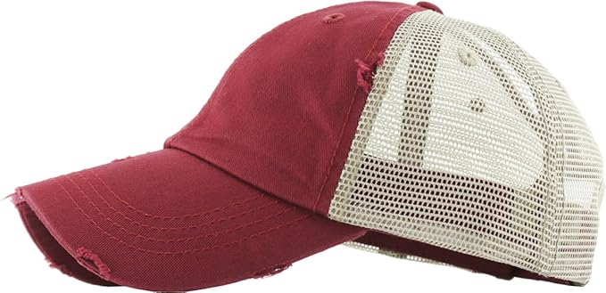 Classic Plain Ponytail Messy High Bun Headwear Adjustable Cotton Trucker Mesh Glitter Hat Baseball Cap
