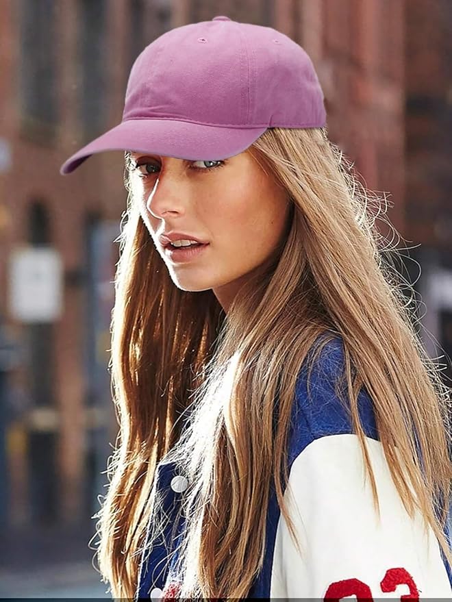 Edoneery Men Women Baseball Cap-Low Profile Adjustable Washed Cotton Golf Dad Hat