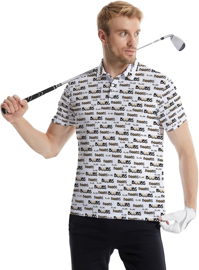 Mens Golf Shirts Golf Polo Shirts for Men Short Sleeve Polo Shirts Golf Gifts