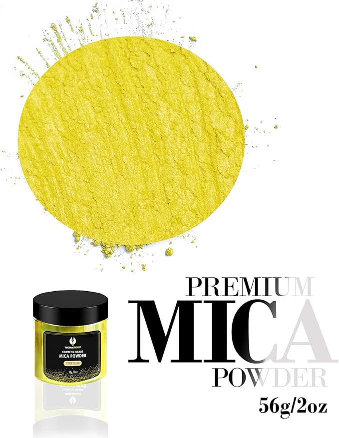 Citrus Yellow Mica Powder for Epoxy Resin 56g / 2oz. Jar - Image 2