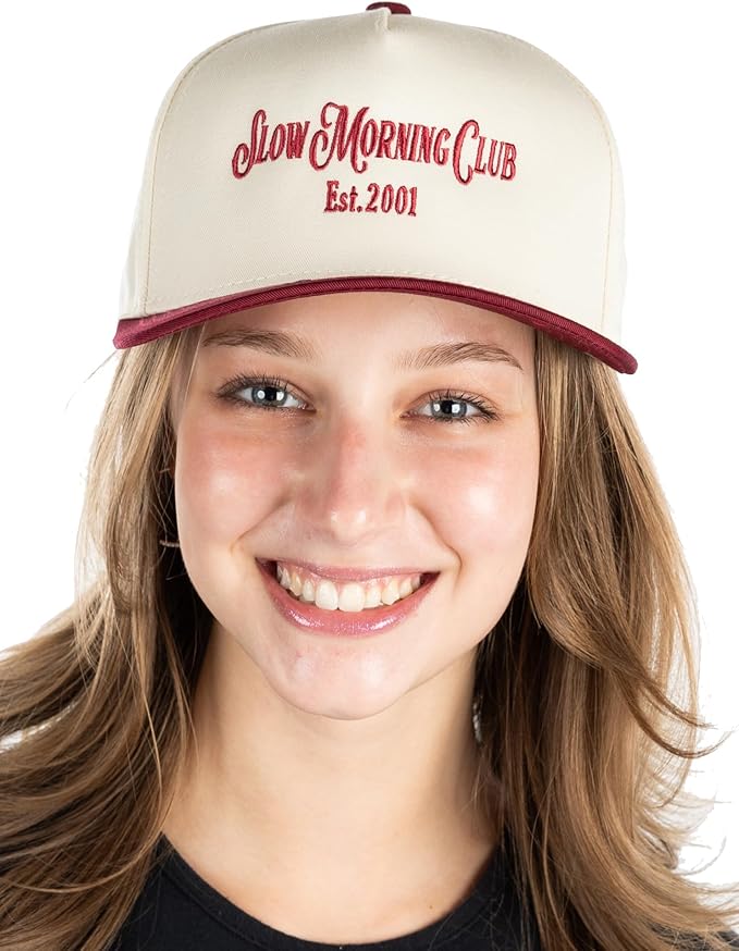 Funky Junque Trucker Hat Women Men 2-Tone Baseball Cap – Vintage Western Style Embroidered Snapback, Premium Cotton Blend