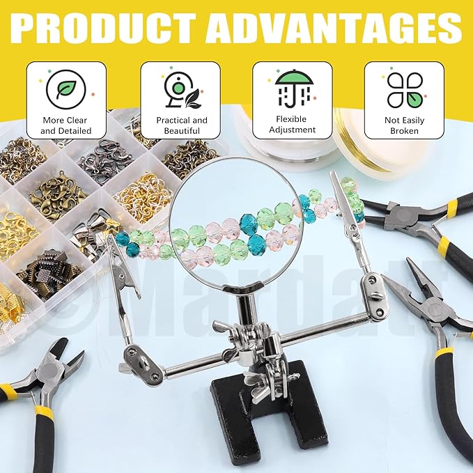 Mardatt 1488Pcs Jewelry Making Supplies Kit - Image 4