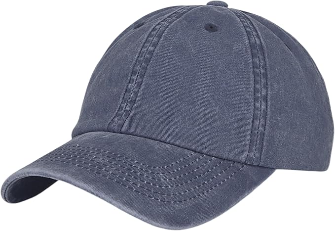 Classic Dad Hat Cotton, Low-Profile Plain Baseball Cap, Adjustable, Breathable and Packable