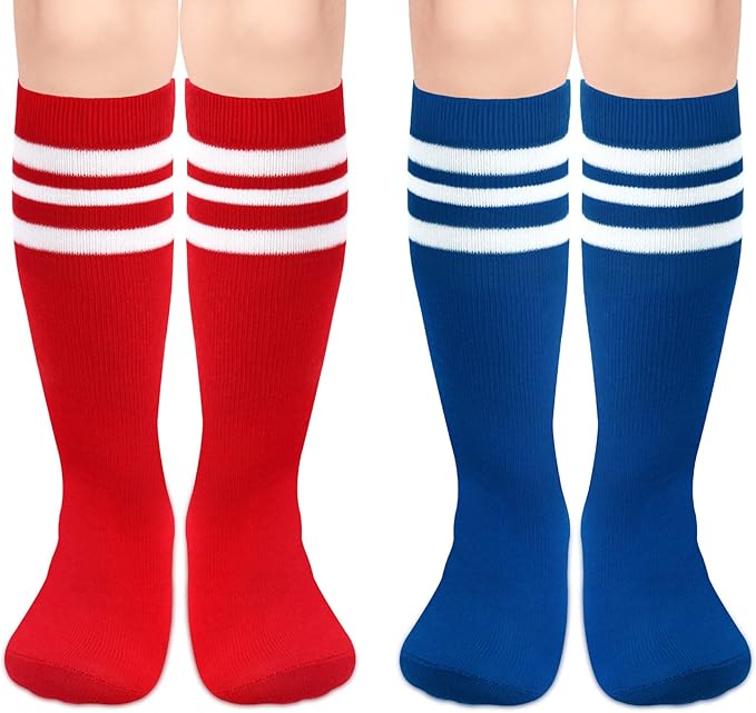 qikqik Toddler Soccer Socks Kids Soccer Socks Boys Baseball Sock Youth Football Sock Girls Softball Accessories Team Sports