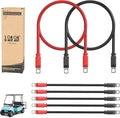 10L0L 3 Awg Golf Cart Heavy Duty Battery Cables for 48 Volt Club Car DS & Precedent 1994 Up, 7 PCS Pure Copper Golf Battery Wiring Cables, 14"+41" Long