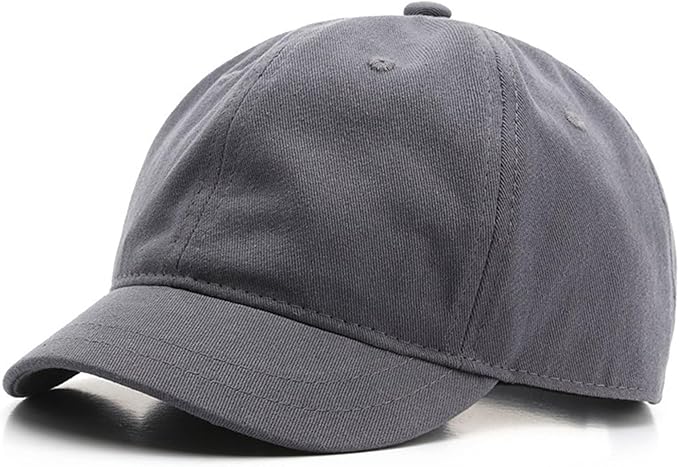 Short Brim Unconstructed Soft Cotton Plain Baseball Cap Adjustable Washed Low Profile Dad Hat for Men Women