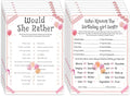 ALodr 20 Pcs Who Knows the Birthday Girl Best, Would She Rather Games by ALodr