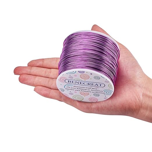 BENECREAT 18 Gauge Jewelry Craft Aluminum Wire 492 Feet Bendable Metal - Image 2