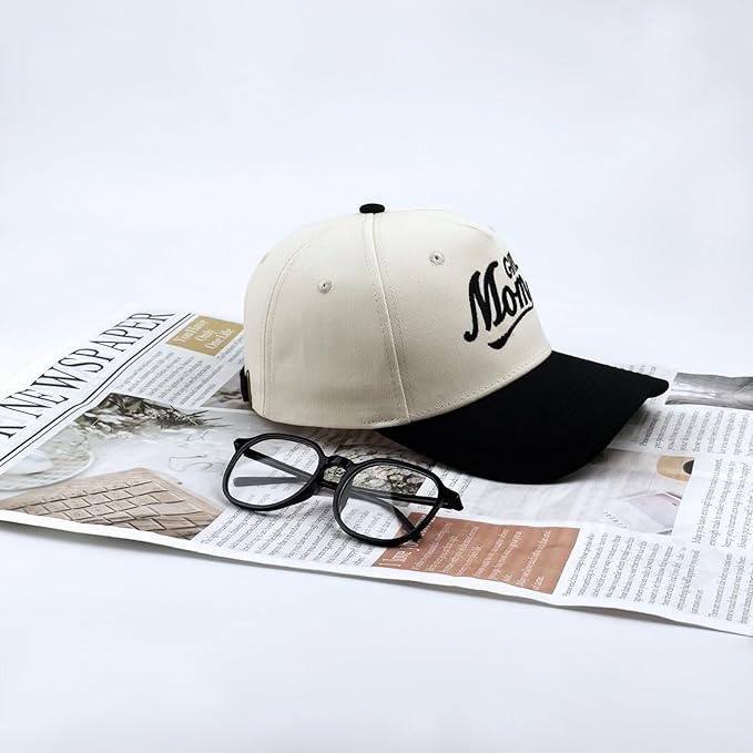 Embroidered Baseball Cap, Cotton Dad Hat, Fun & Heartfelt Stitching, Adjustable Casual Outdoor Hat for Men Women