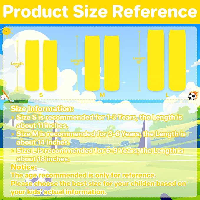 qikqik Toddler Soccer Socks Kids Soccer Socks Boys Baseball Sock Youth Football Sock Girls Softball Accessories Team Sports
