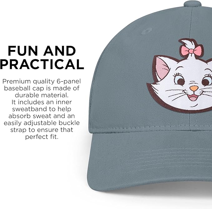 Disney Adult Baseball Cap, The Aristocats, Marie Adjustable Dad Hat