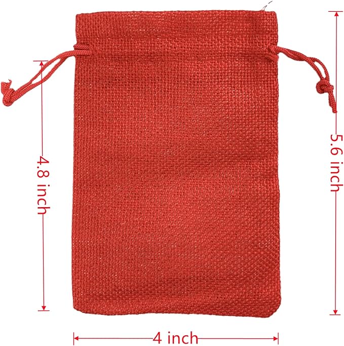 Palmhomee Pack of 20 Burlap Gift Bags - Image 3