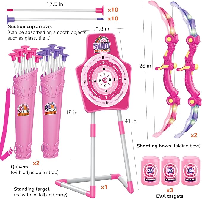 GMAOPHY 2 Pack Bow and Arrow Toy - Image 6