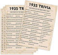 QUPT 90th Birthday Party Games, 1935 Trivia Games, Birthday Party Supplies by QUPT