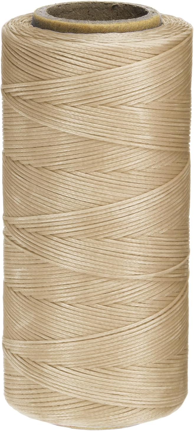 uxcell 150D 0.8mm Flat Waxed Thread 284 Yards Polyester Leather Sewing Waxed by uxcell