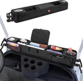 PGmoon Golf Cart Front Storage Basket with Insulated Cup Holders, No-Drilling Dash Tray Organizer Compatible with EZGO, Club Car, Kandi Electirc Golf Cart, Golf Cart Storage Organizer