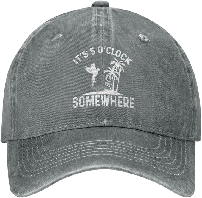Philysonic 5 Oclock Somewhere Hat It is 5 Oclock Somewhere Hat Women Baseball Hat Cool Hats
