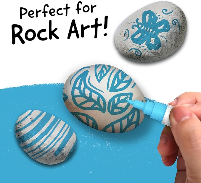 4 Dual Tip Blue Paint Pen Metallic - Image 3