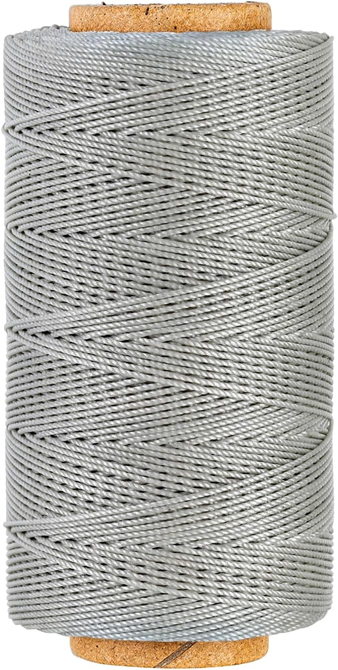 Bonded 0.8mm Round Waxed Polyester Cord, 3-ply Wax Coated Thread, 197 Yards by Wearecommittedtohelpingpeoplecreatebeautifuluniqueandpersonalizedhandcraftedcreations