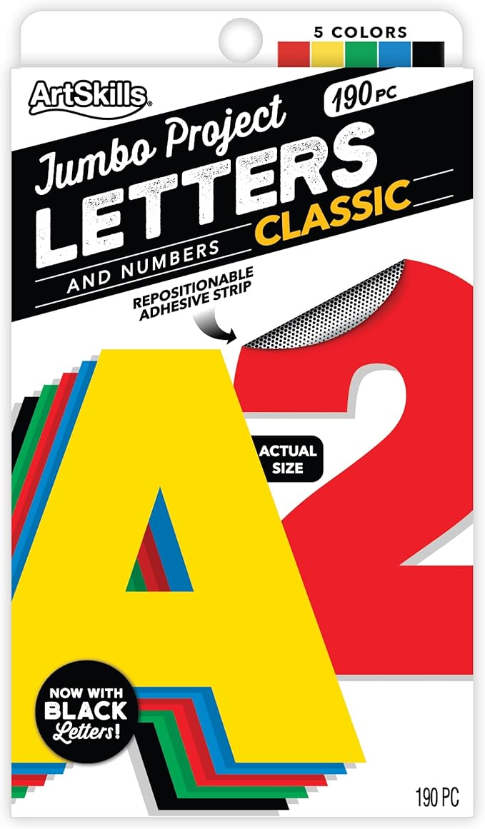 ArtSkills Poster Letters 4” Paper Letters by ArtSkills