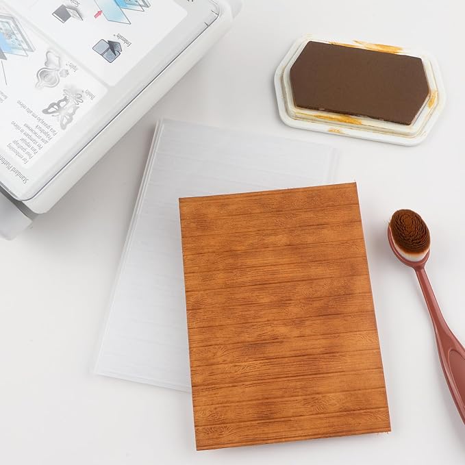 BAOFALI 3D Wood Panel Texture Theme Plastic Embossing Folders DIY Scrapbooking - Image 4