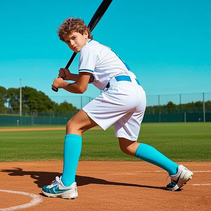 Baseball Socks and Belt Combo for Youth Adult Softball Sock Belt for Boys and Girls