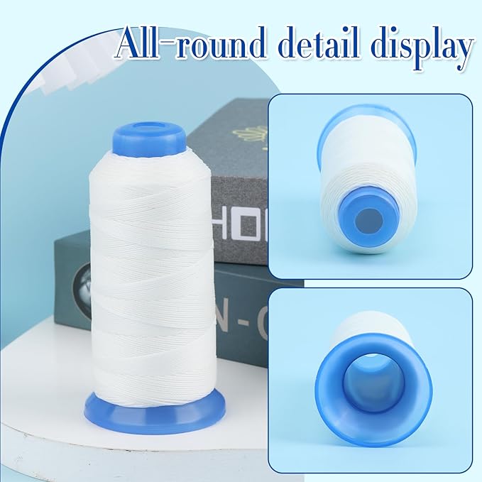 0.55mm Beading Threads, 490 Yards Round Waxed Threads Polyester Cord Bracelet - Image 3
