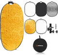 WELLMAKING 24'' x 36'' Photography Reflector 5-in-1 Collapsible Light Reflector by WELLMAKING
