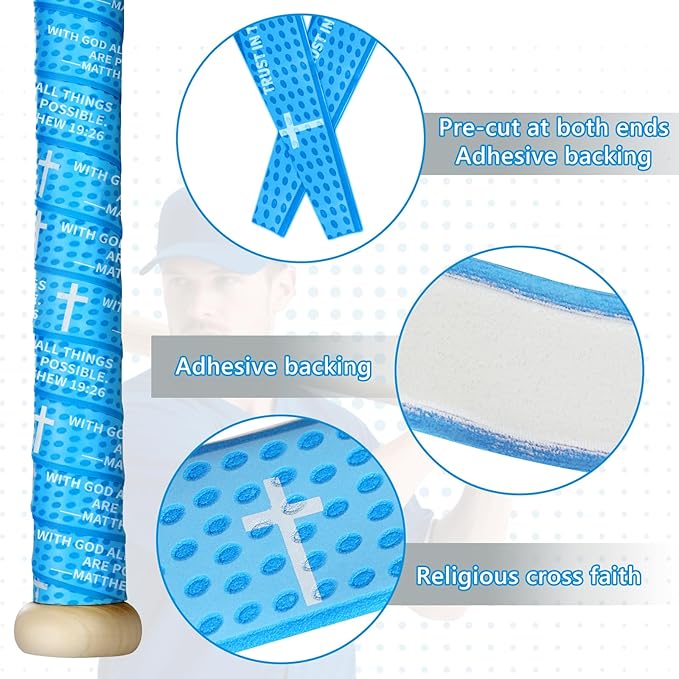 Eyourlife 2/4 Pack Baseball Bat Grip Bat Wraps for Baseball Lifestyle Softball Gifts Pro Feel Non-Slip Elite Batting Grip Tape for Bats Players