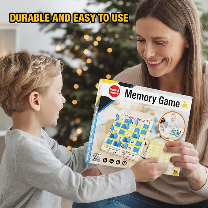 Matching Memory Game for Kids Ages 3 4 5 6 7 8 9, 8 Double-Sided Cards Board - Image 6