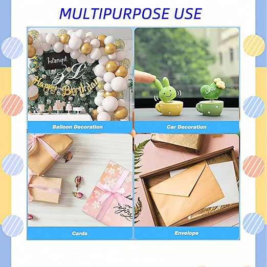 500 Pcs Clear Gel Glue Dots, Double Sided Removable Adhesive Dots, Sticky Tack - Image 3