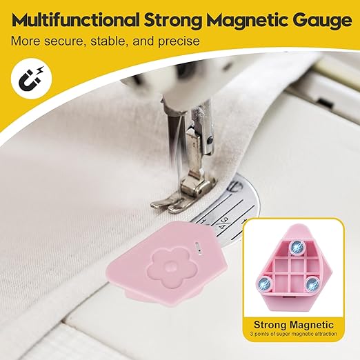 3 Pcs Magnetic Seam Guide for Sewing Machine, 2025 Multifunctional Polygonal - Image 4