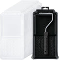 Bates- 4 Inch Paint Tray Set, 1x 4 Inch Paint Roller Tray, 20x Disposable by BatesChoice