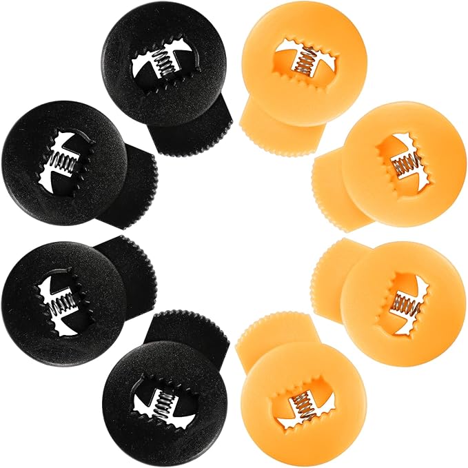 Glove Locks, 8-Pack Baseball/Softball Glove Lace Locks – Vibrant Colors, No Retie Knots, Spring-Lock Tech, Durable Design.