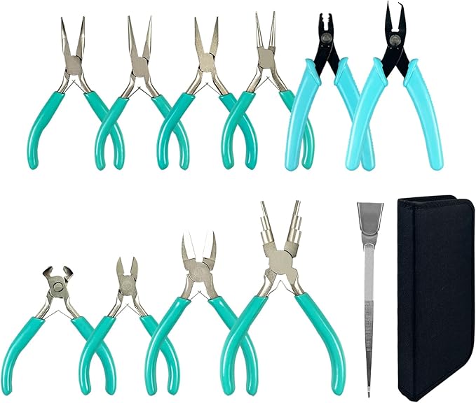 11-Piece jewelry pliers set, Jewelry-making plier tools by Unknown