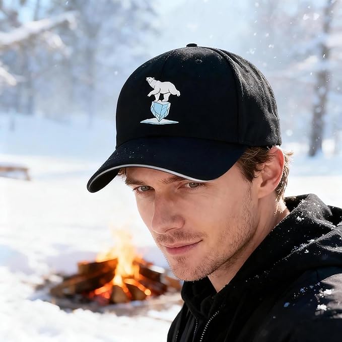 Embroidered Baseball Cap for Men Women, Breathable Cotton Adjustable Hat, Various Patterns for Casual Daily Outfits