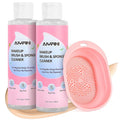 Alyfini Makeup Brush Cleaner Solution + Scrub Basin Combo, Removes Tough Stain by ALYFINI