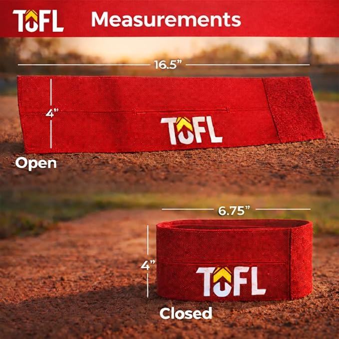 TOFL Baseball Glove Wrap Band for Mitt Shaping | Elastic Strap with Adjustable Closure for Pocket Forming & Storage | Youth & Adult Softball Mitt Care Accessory (Color & Quantity Options)