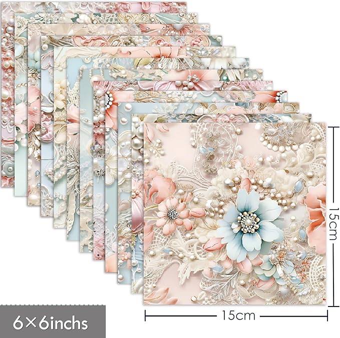 Scrapbook Paper 6X6, Card Making Supplies, Single-Sided Cardstock Paper Pads - Image 5