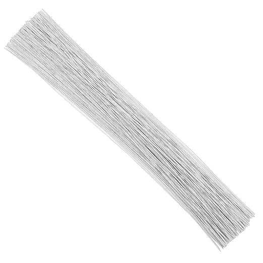 CCINEE 24 Gauge White Floral Wire Stem by CCINEE