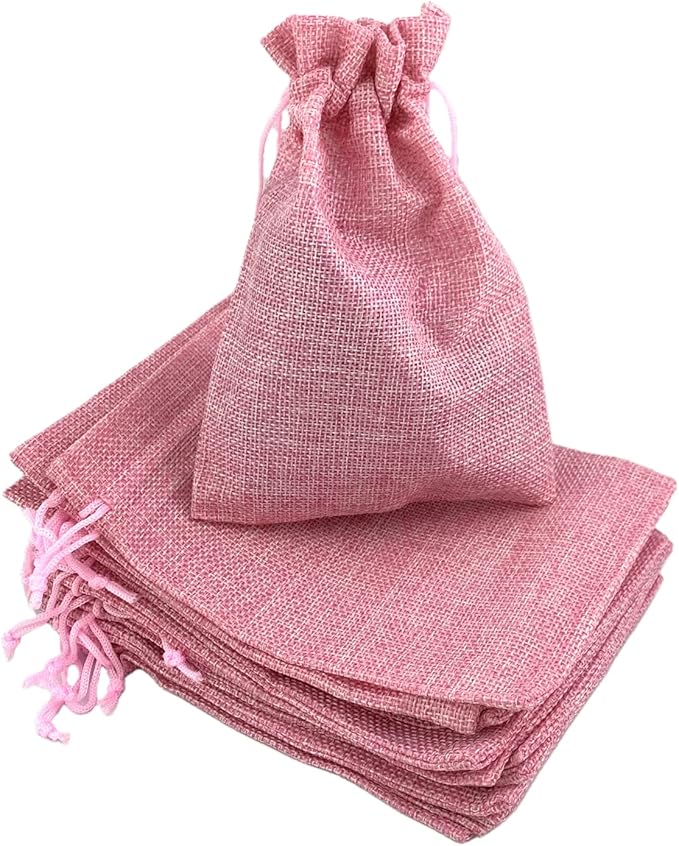 Palmhomee Pack of 12 Burlap Gift Bags by Palmhomee