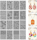 CHGCRAFT 16 Sheets Bee and Butterfly Clay Texture Mat Cowboy Pattern Polymer by chgcraft