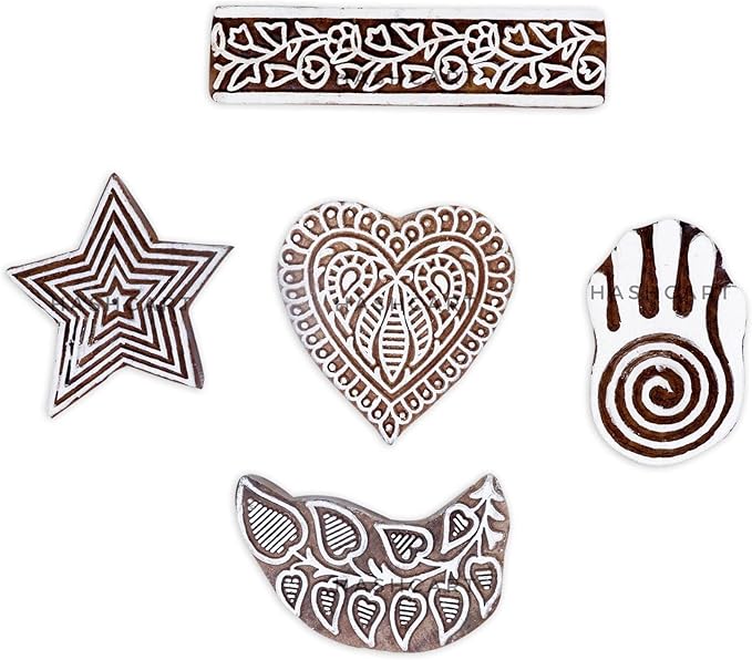 Wooden Block Stamp Hand Carved Printing Stamp - Image 2