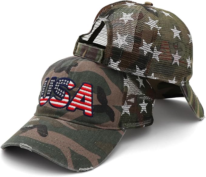 4th of July Hat 250 Anniversary USA Hat American Flag Trucker hat for Women Men Fourth of July Patriotic Eagles Hat
