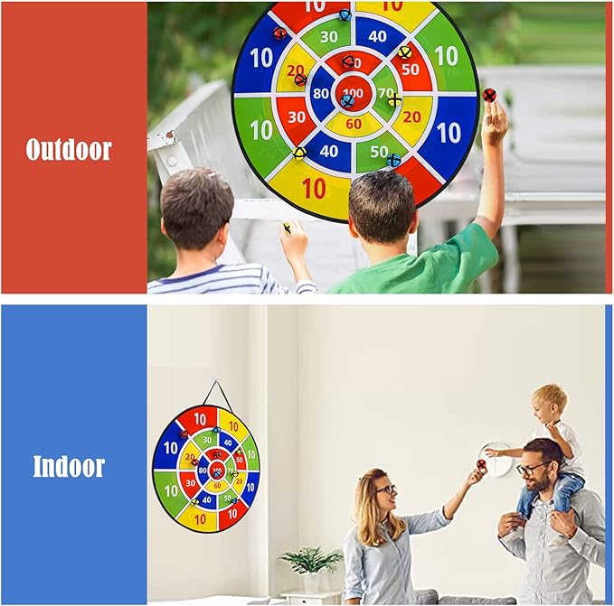 Dart Board Games for Kids Ages 3-12, Sticky Dart Board - Image 4