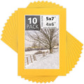 Mat Board Center, 5x7 for 4x6 Deep Yellow Color Mats by MatBoardCenter