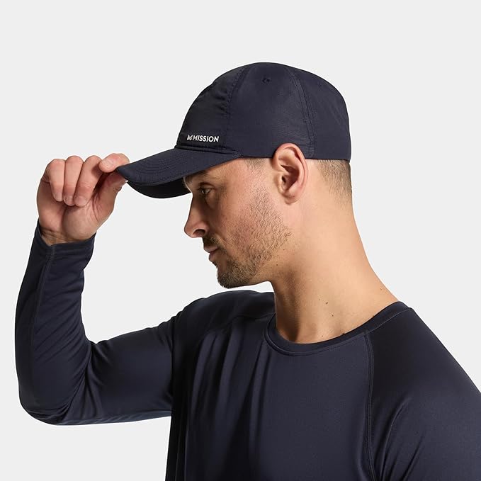 MISSION Cooling UPF Performance Hat - Unisex One Size Cap for Workouts, Golf & Running - Sweat & Water Activated Technology