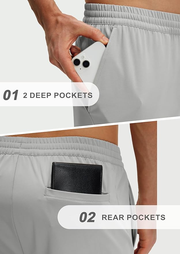 M MAELREG Sweatpants for Men with Pockets Stretch Joggers Lightweight Track Pants for Running Golf Mens Sweatpants Joggers